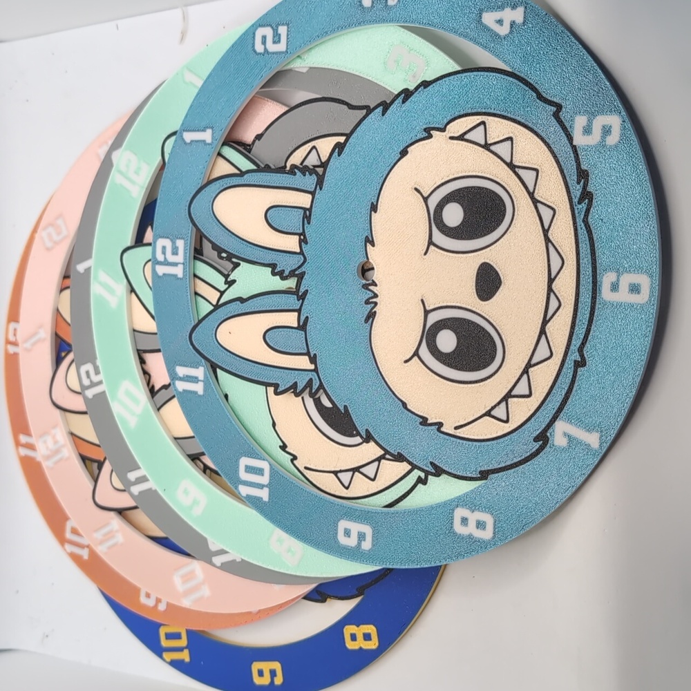 Little Monster  Wall Clock Choose Your Color
